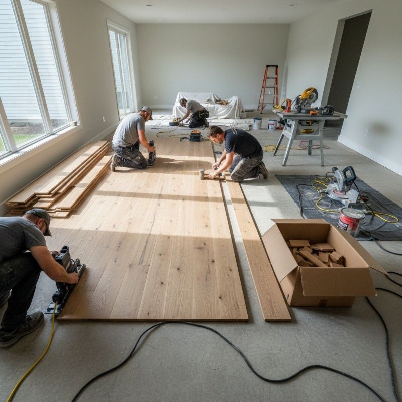 Hickory Floor Installation